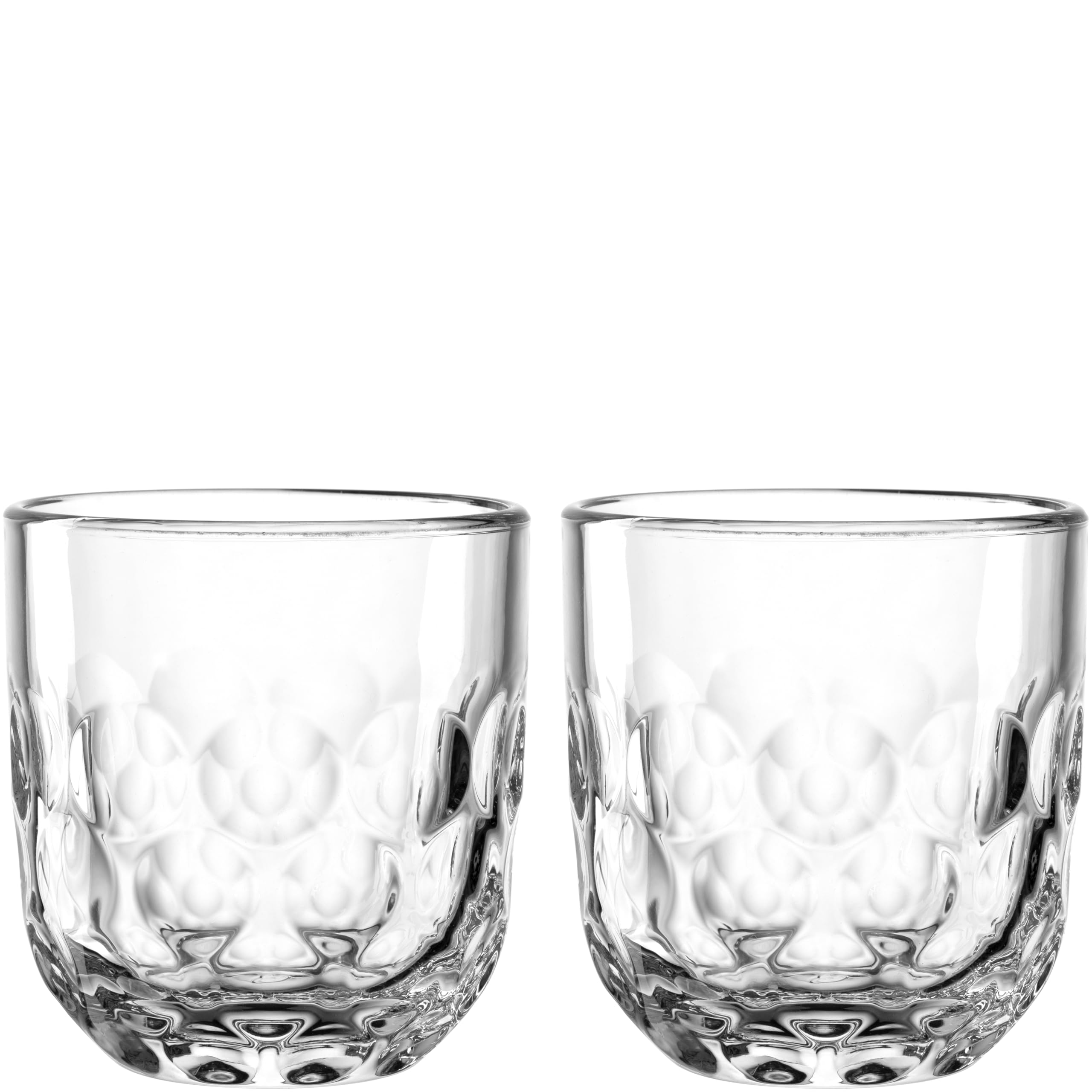 LEONARDO HOME GOCCE Bicchiere da caffè • 2 pezzi • 220 ml • 6 tazze da caffè • Bicchiere da cappuccino per portafiltro • lavabile in lavastoviglie • struttura a goccia • trasparente • Design