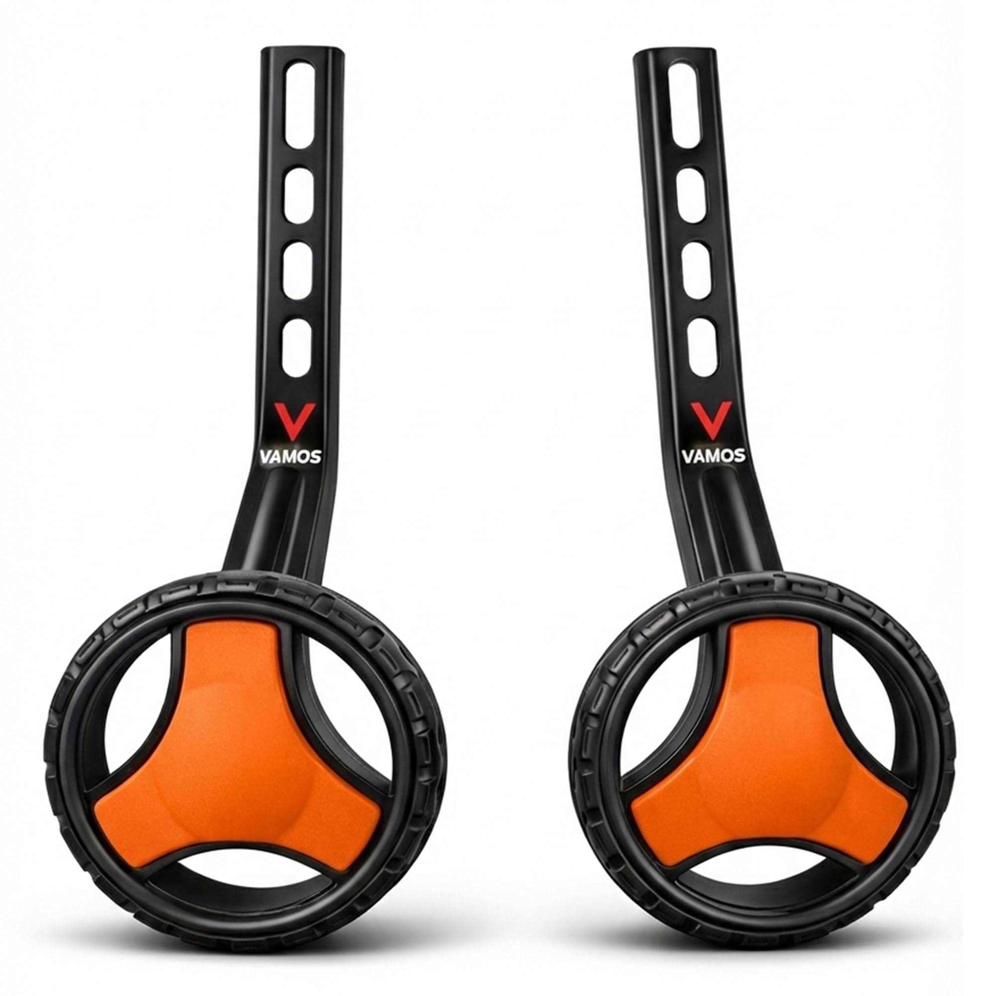 Vamos® Pro adjustable side support training wheels for kids cycle 14 to 20 inch (14T,16T,18T,20T) Heavy-Duty steel brackets Universal Fit, Easy installation side wheels for safe ride (Orange)-picture-12