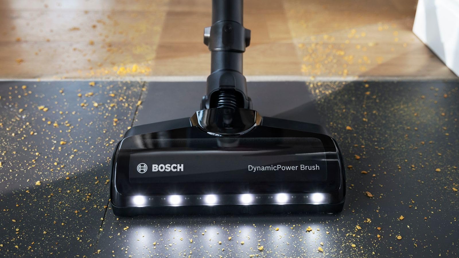 Bosch Unlimited Serie 7, Scopa Elettrica Senza Fili, Batteria Ricaricabile 3,0 Ah, Flex Tube, Aspirapolvere Portatile dal Design Leggero, Accessori, Luci LED, Grigio Scuro, BCS711A