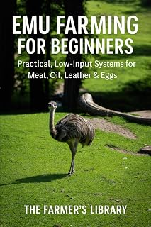 Emu Farming for Beginners: A Practical Guide to Raising Emus for Meat, Oil, Leather and Eggs: Low-Input Systems for Housing, Feeding, Breeding, Health and Profitable Small-Farm Production