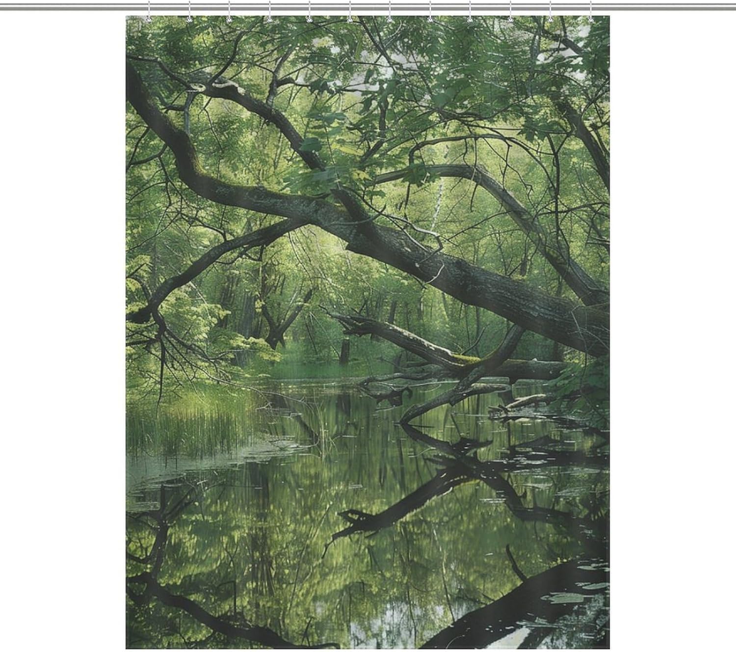 an Ancient Swamp Shower Curtain Bathroom Curtain Shower Curtain Liner Bathroom Shower Curtain Sets Waterproof Shower Curtains Curtain for Showers Bath Curtain with Hooks 55x72Inch（140x183cm）