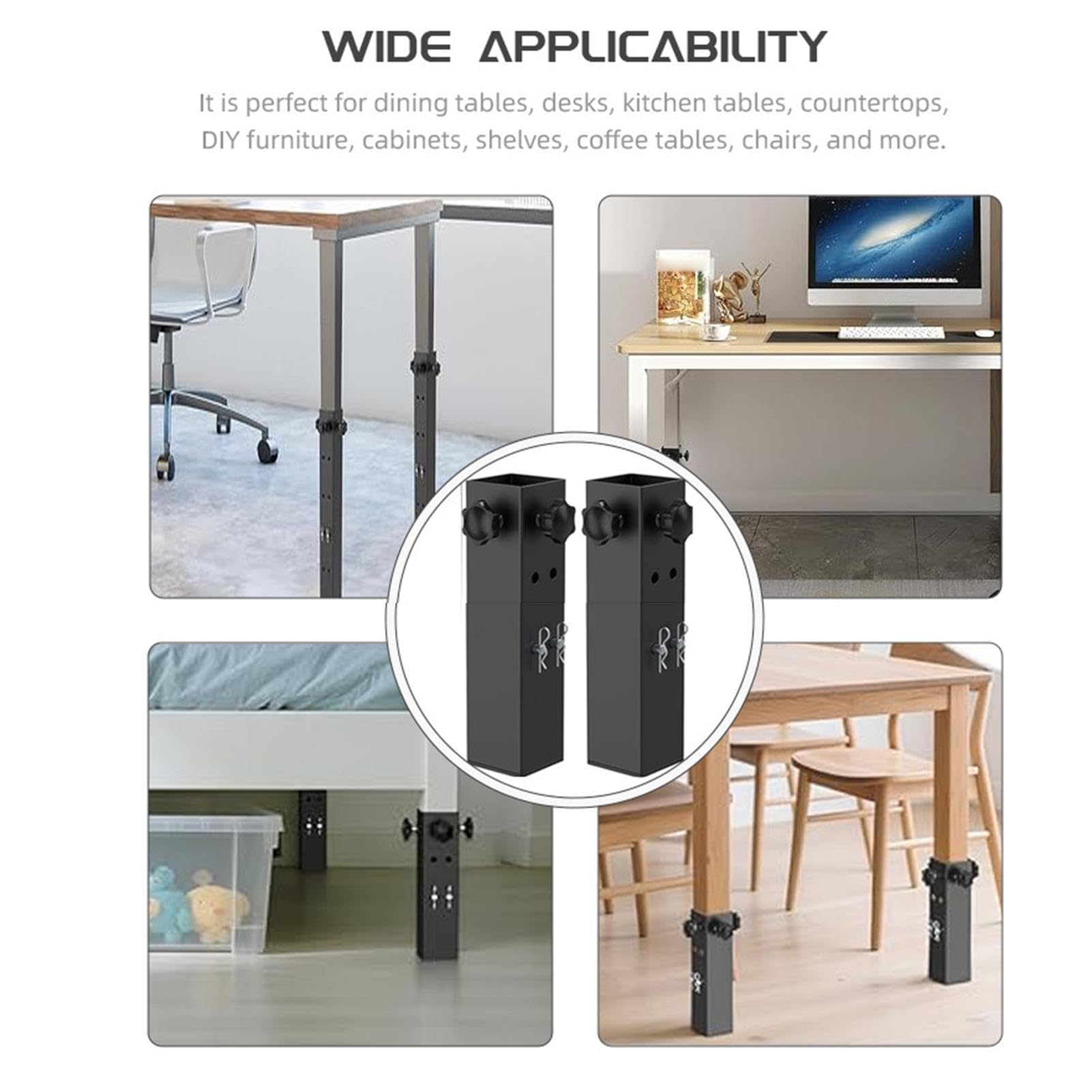Rehausseurs De Table Support Métallique Robuste Réglable 2 Niveaux