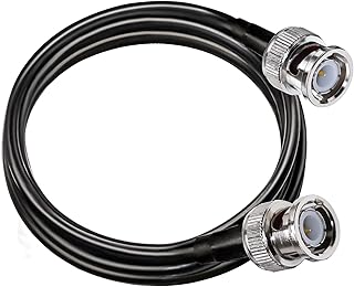 BNC Extension Cable RG58 TUOLNK BNC Male to BNC Male Jumper Low Loss 50 ohm CB Radio Coax Cable 6.6ft(2M) BNC WiFi Antenna Coaxial Cable for Two Way Radio Walkie Talkie