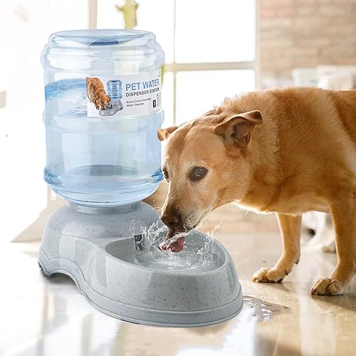Miniatura 8 de Water Dispenser Station for Large Dogs and Cats, 3 Gallon Gravity Automatic Feeder, Large Size Dog Drinking Fountain