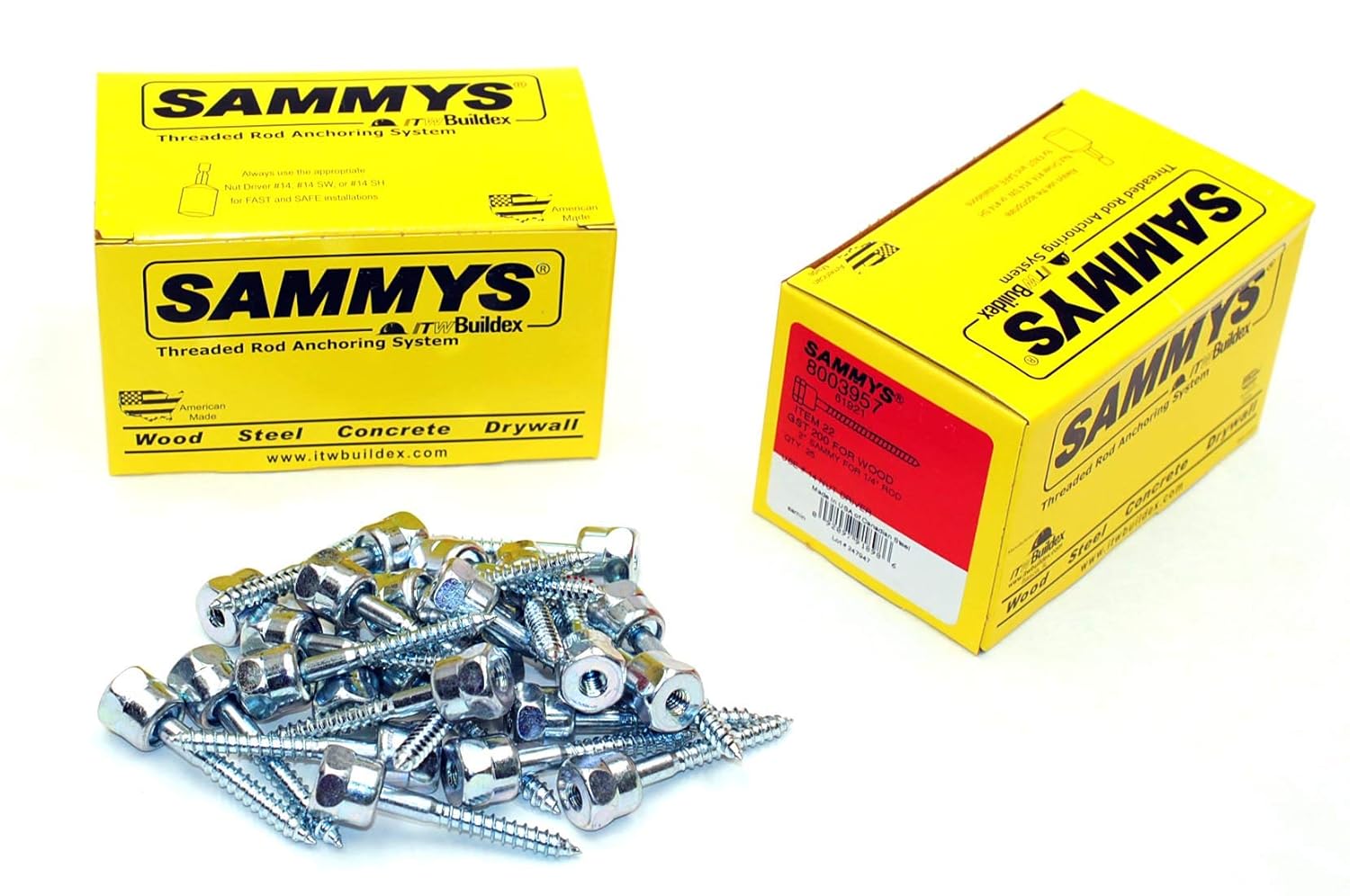 (25) Sammys 1/4-20 x 2 Threaded Rod Hanger for Wood 8003957