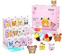 LOUFOR Air Dry Clay Kit for Kids - Ultra Soft Non-Toxic Modeling Clay with Tools & Tutorials, Safe DIY Crafts Gifts Ages 5+