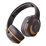 Boat Rockerz 425 Bluetooth Headphones Wireless On Ear Headphones Signature Sound, Enx Tech, ASAP Charge, 25H Playtime, Bluetooth Headphones V5.2, Dual Pairing with Mic(Calm Orange)