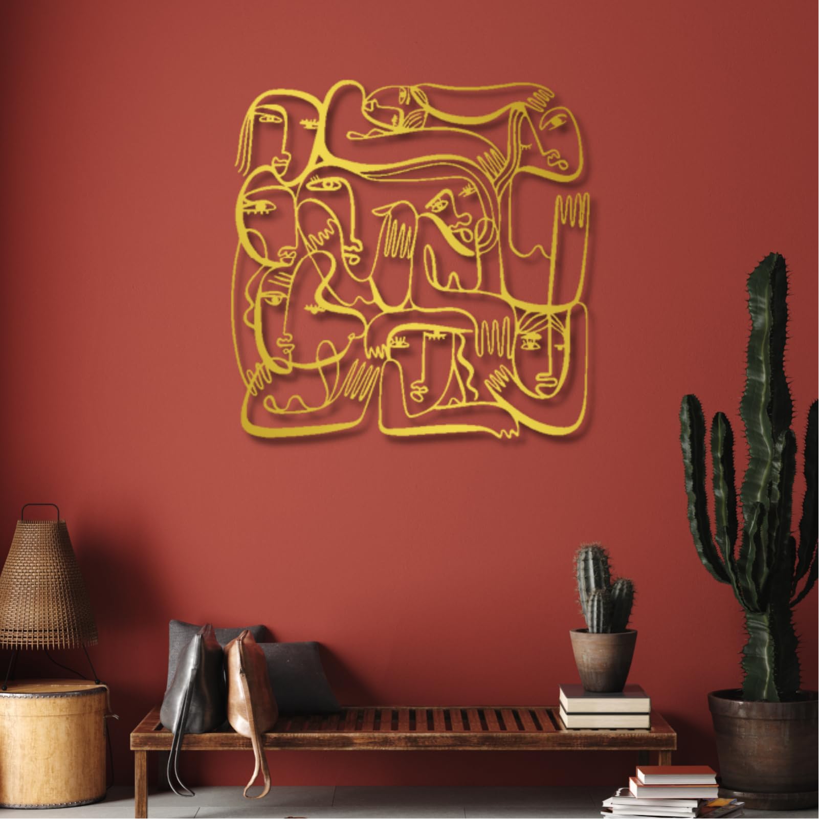 Decorazione da parete in metallo con gregge di uccelli, grande decorazione da parete per esterni, scultura moderna per soggiorno, camera da letto, corridoio e scale