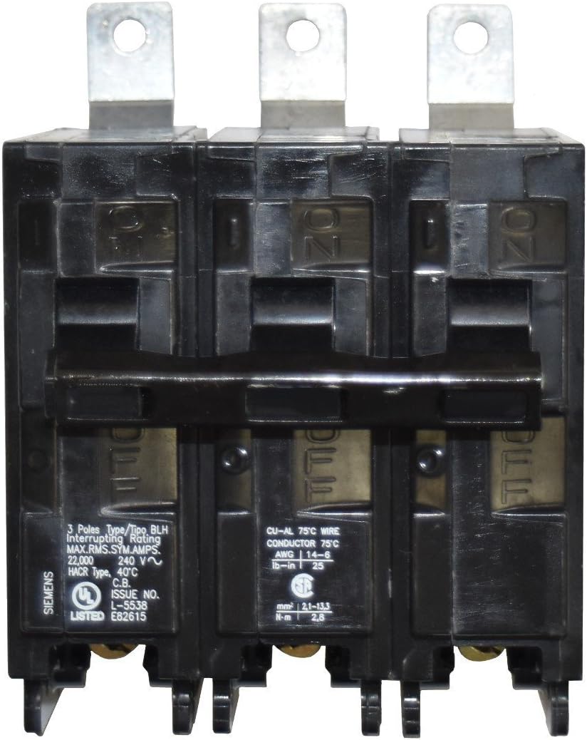 SIEMENS B3100H 100-Amp Three Pole 240-Volt 22KAIC Bolt in Breaker, COLOR, COLOR