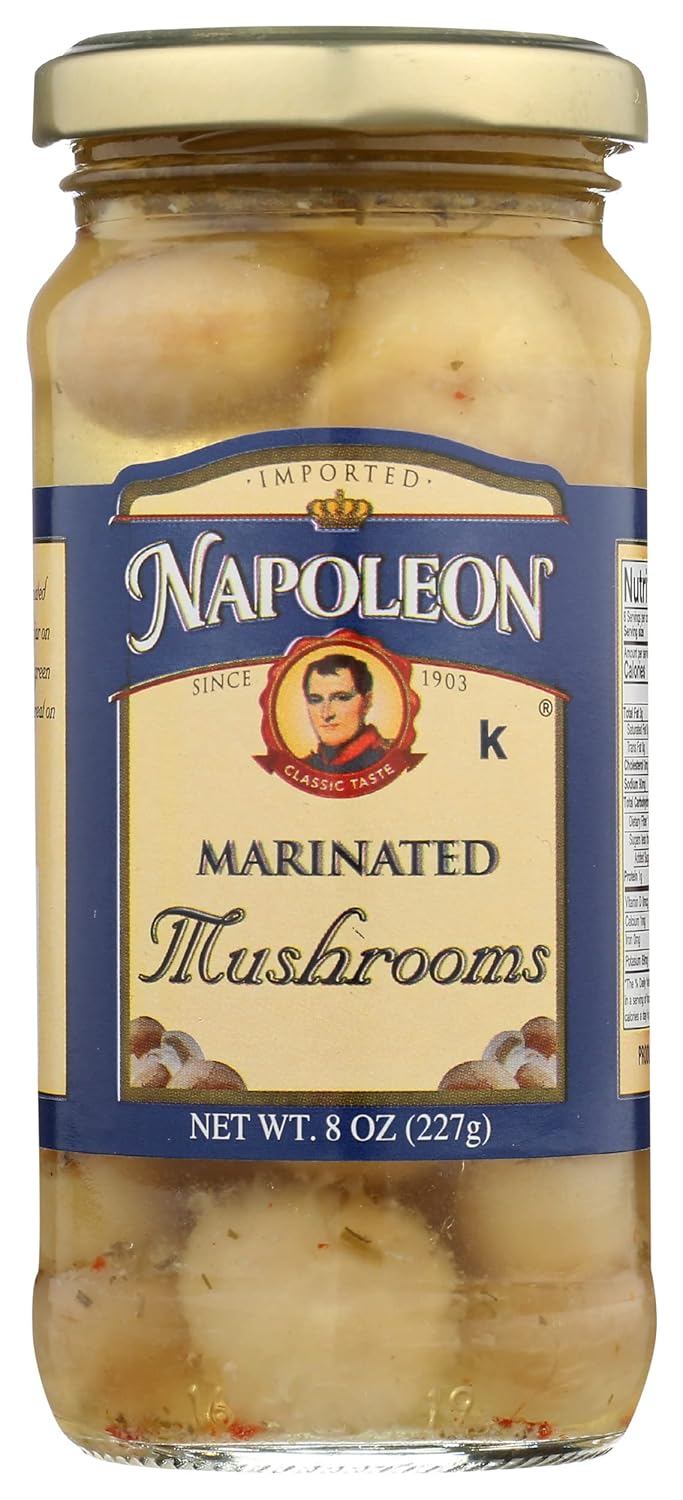 Napoleon Marinated Mushrooms, 8 Ounce (Pack of 12)