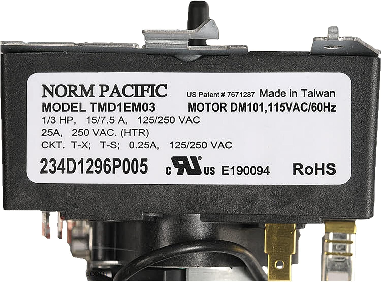 234D1296P005 for GE Timer 212D1233P012 TMD1EM03