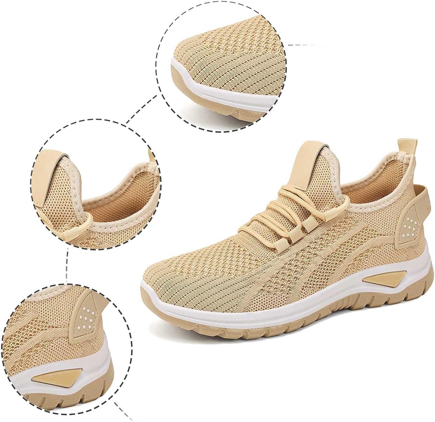 Walking Running Shoes Women Men Sport Workout Running Tennis Shoes Lightweight Mesh Breathable Anti Slip Sneakers Gym Athletic Training Sneakers - Image 6
