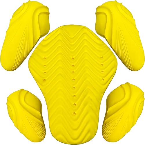 Miniatura 15 de Jackets 4 Bikes Chaqueta de motocicleta Armor 5 PC Certificado CE Nivel 1, ajuste universal, hombro codo espalda 5 piezas negro
