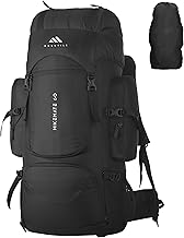 MOUNTILE HIKEMATE 60L Travel Backpack with Water Proof Rain Cover, Shoe Compartment - Camping Hiking Rucksack Trekking Bag - MTL02