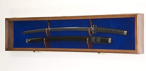 Miniatura 8 de sfDisplay.com,LLC. Vitrina de una sola espada y vaina, gabinete de pared, colores personalizados, con cerradura (acabado negro, fondo de fieltro