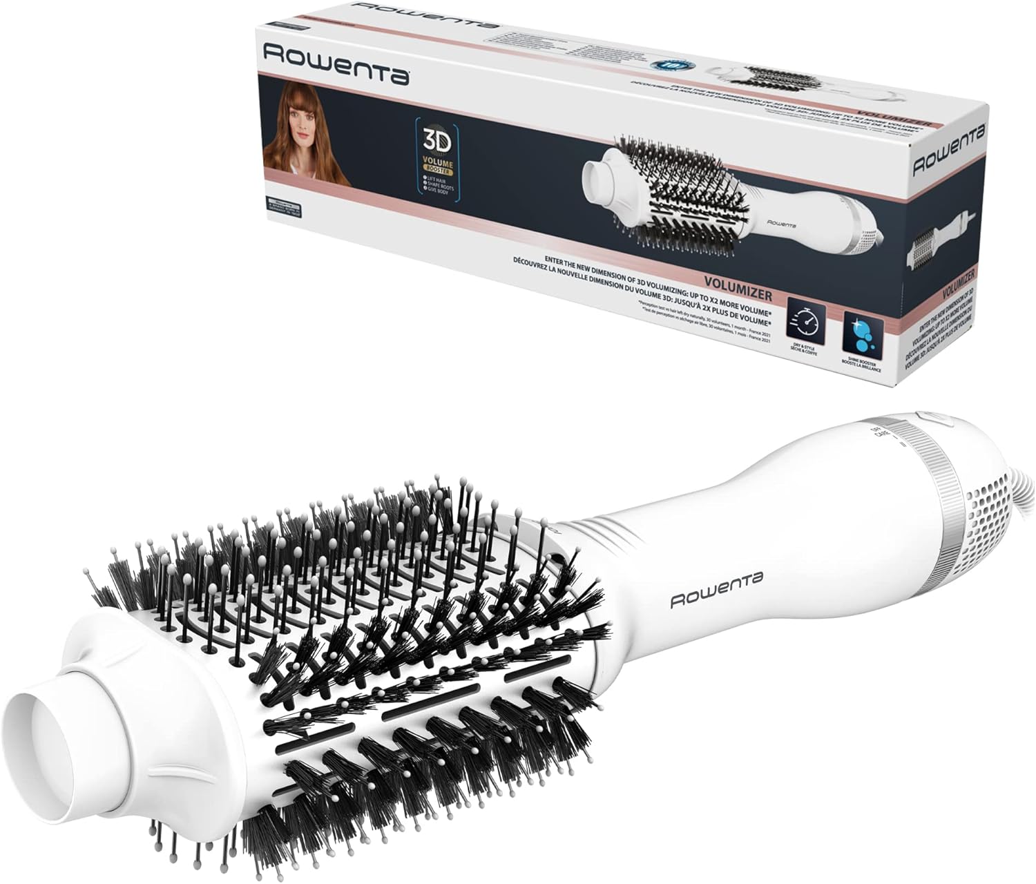 Rowenta Cepillo Volumizer CF6130 - Cepillo de Aire ovalado ...