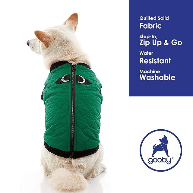 Foto 4 de 8 de Gooby Fashion Acolchado Bomber Perro Chaleco con Pecho elástica