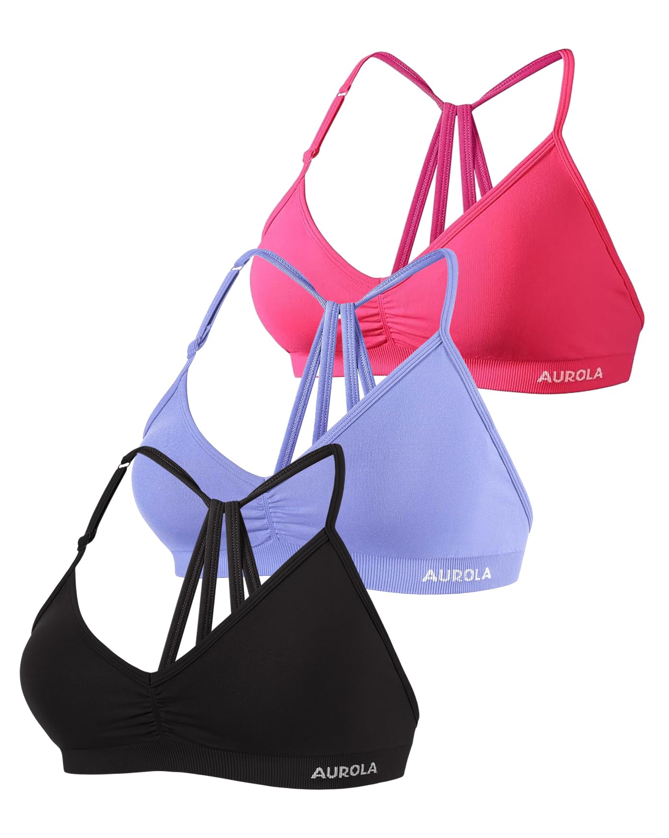 AUROLA Mercury Backless Strappy Workout Sports Bra for Women