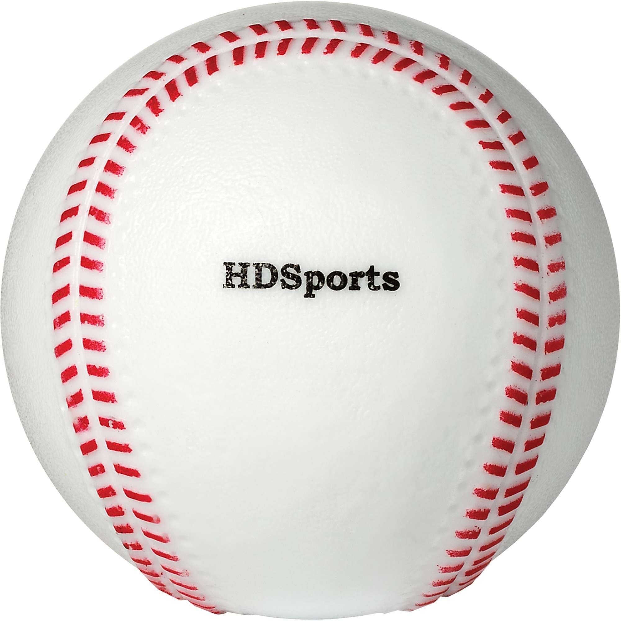 HDSports White With Red Seam No Sting Baseball 9"