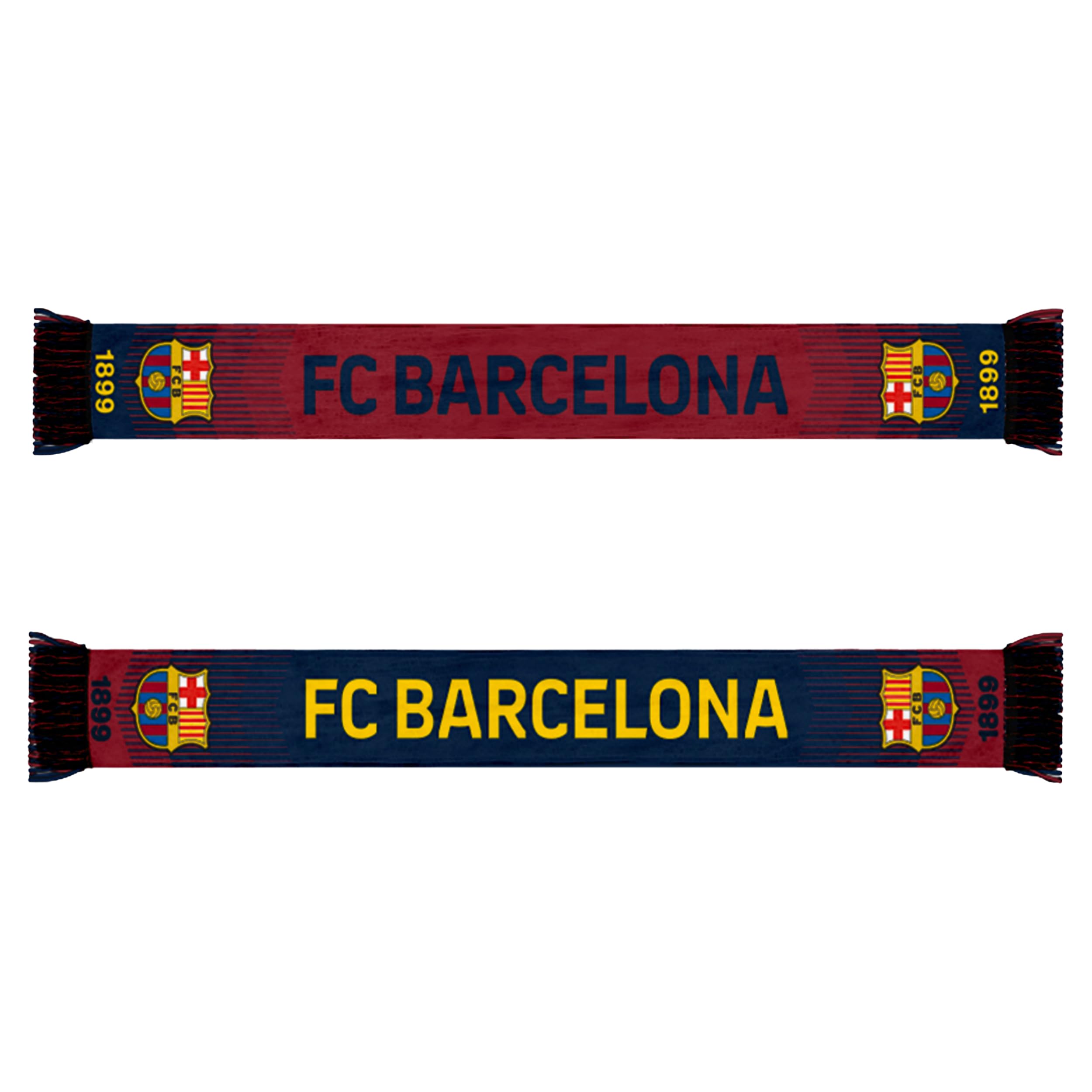 Icon Sports Team Scarf FC Barcelona Facet-Bufanda Reversible del Equipo Unisex Adulto