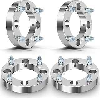 ECCPP 4X 4 Lug Wheel Spacers Adapters 4x137 to 4x156 12x1.5 110mm 1.25" Silver Compatible with 2008-2015 for Renegade 500 Wheel Spacers Adapters 2007-2008 for Renegade 800 Wheel Adapters