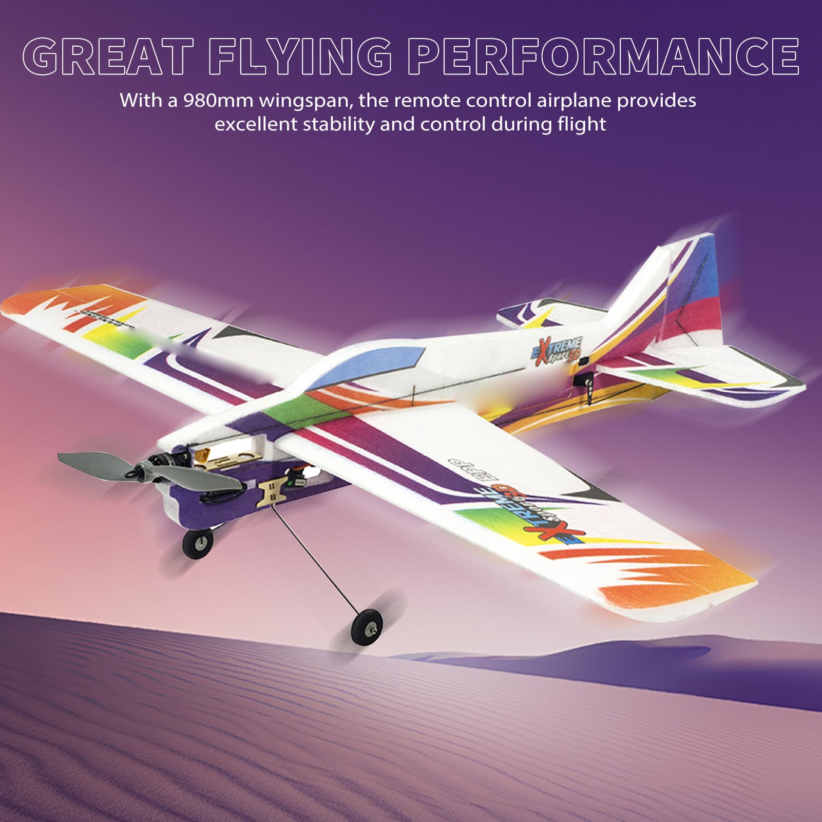 Dancing Wings Hobby E08 Aereo RC Brillante Aereo RC per Adulti Radiocomandato 980mm Apertura Alare 3D Acrobazia KIT in Schiuma EPP con Motore ESC Servo Prop per Adulti (Tipo 1)