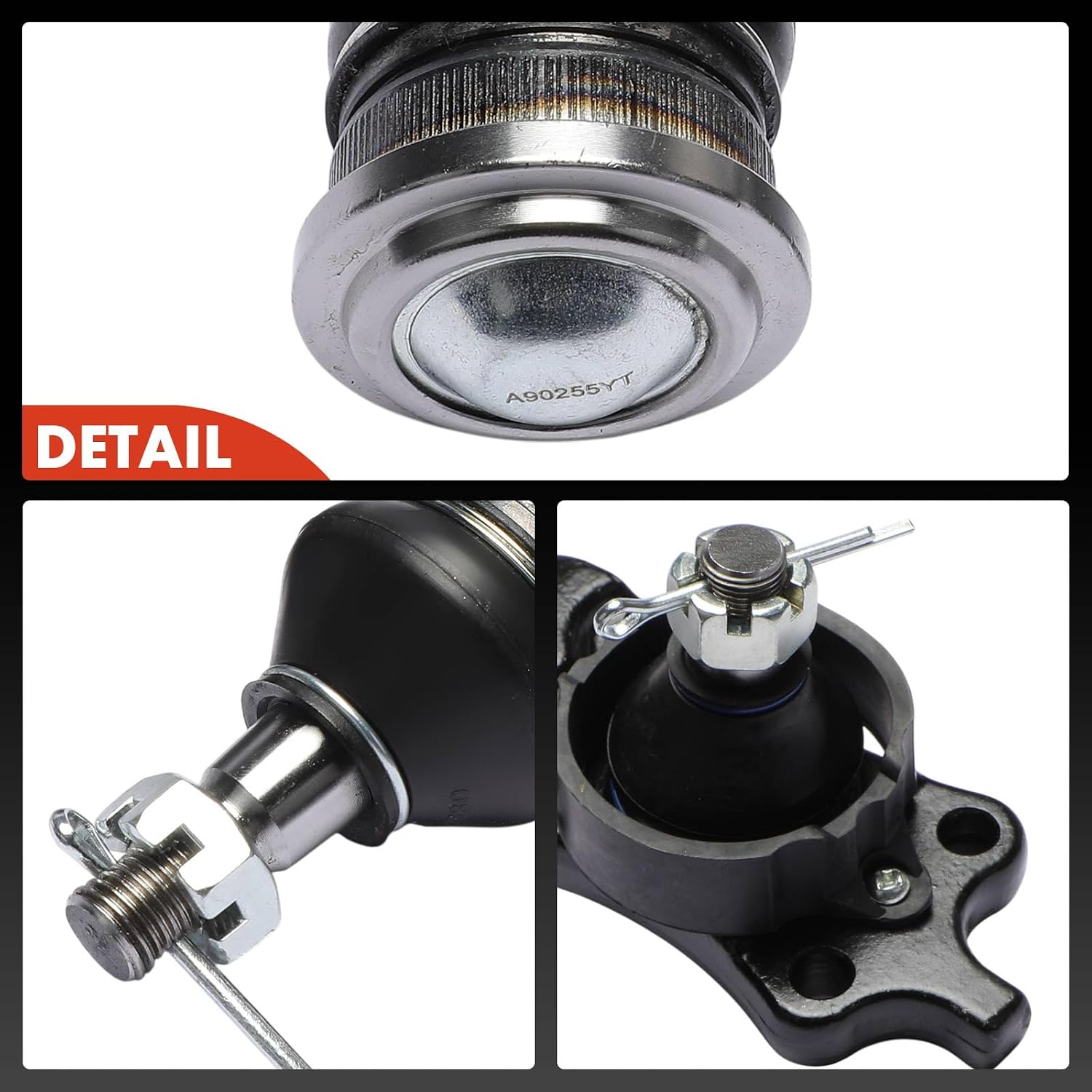 A-Premium Set of 4, Front Upper & Lower Ball Joints Kit, Compatible with Toyota Sequoia 2004-2007, Tundra 2004-2006