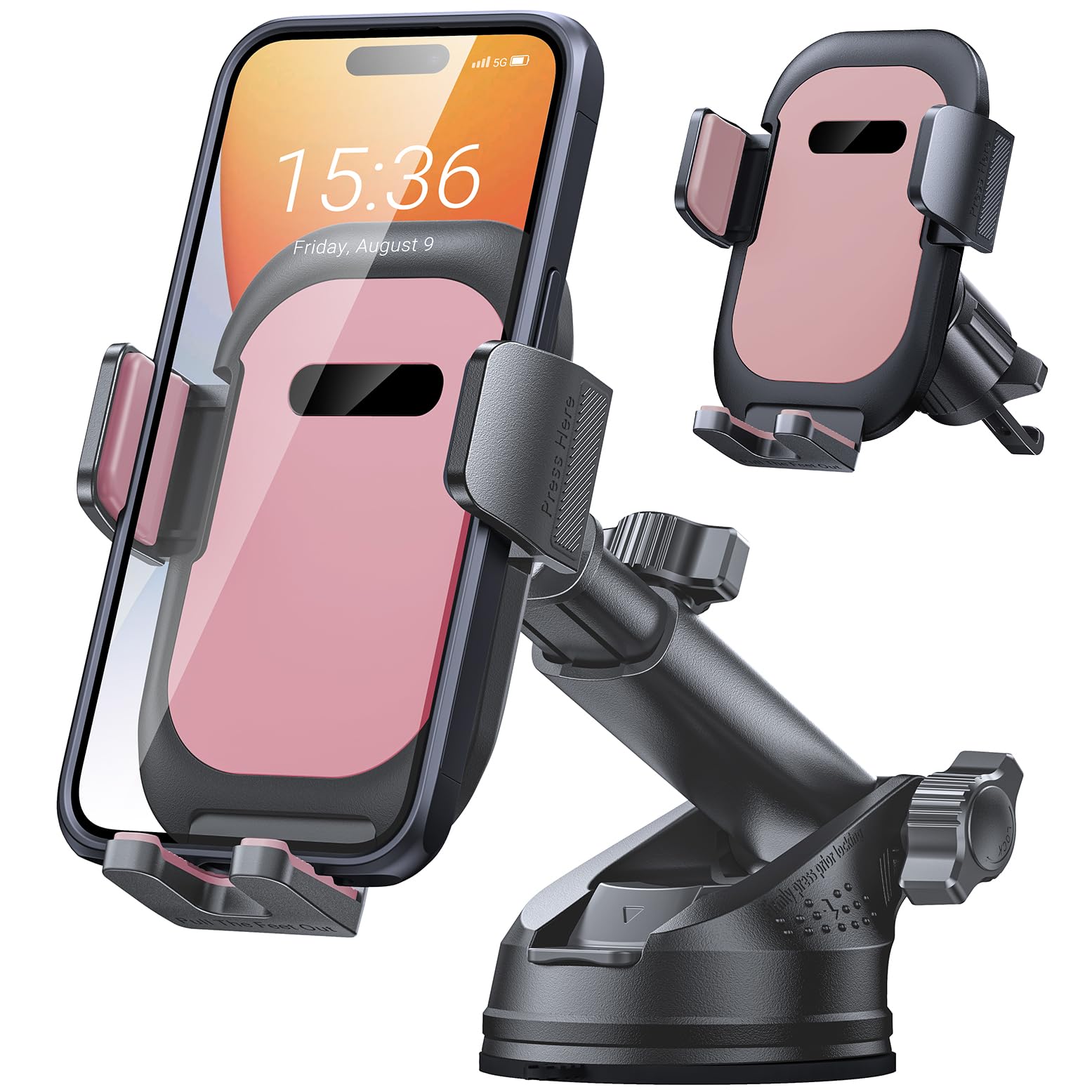hitolza Pink Car Phone Holder