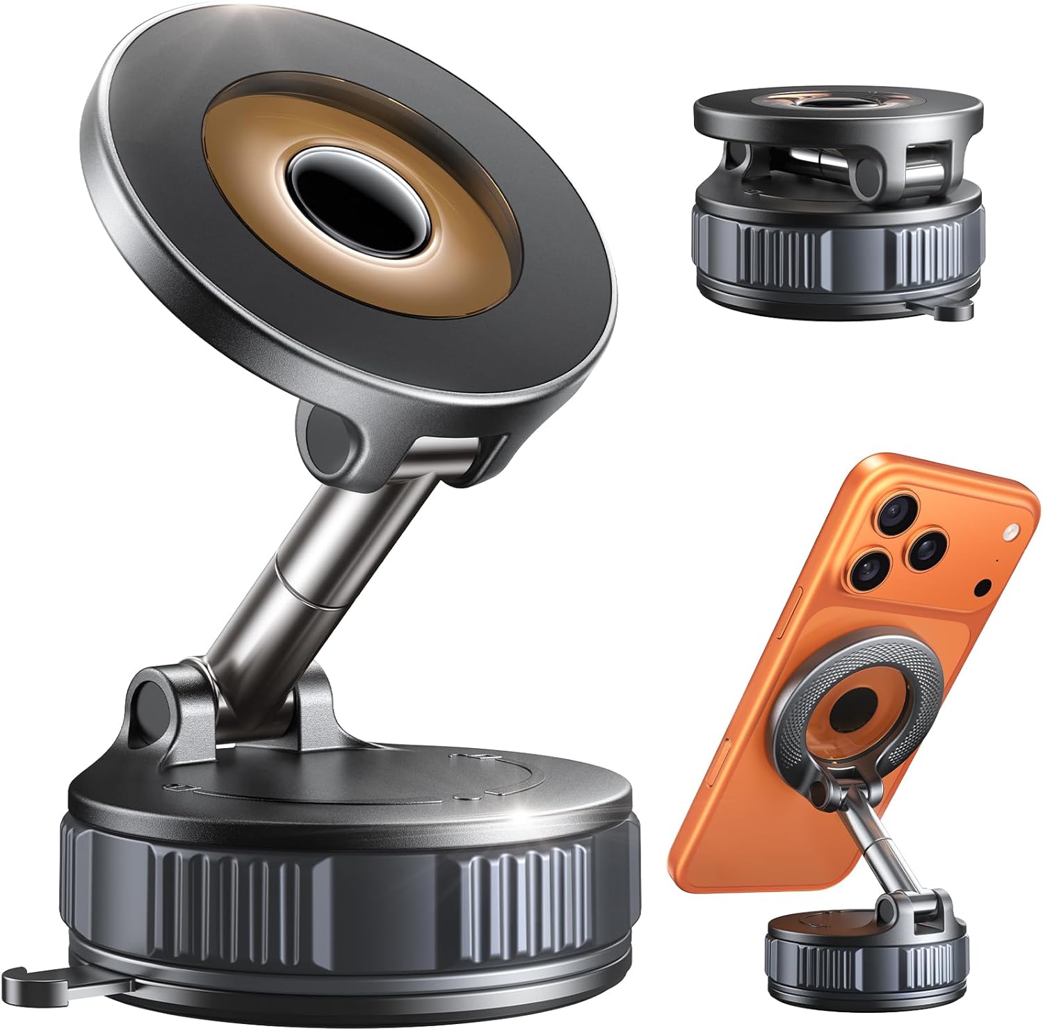 Magnetic Phone Holder for Car [98+ LB Strongest Suction & 2800gf Strongest Magnetic] 360° Adjustable Car Phone Holder for Magsafe Phone Holders for Your Car for iPhone 17 Pro Max 16 15 14 13 12 Plus