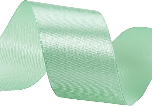 Vista 362 de Cinta de satén sólido azul real de 1 pulgada, cinta de tela artesanal de 50 yardas para envolver regalos, ramos florales, decoración de fiesta