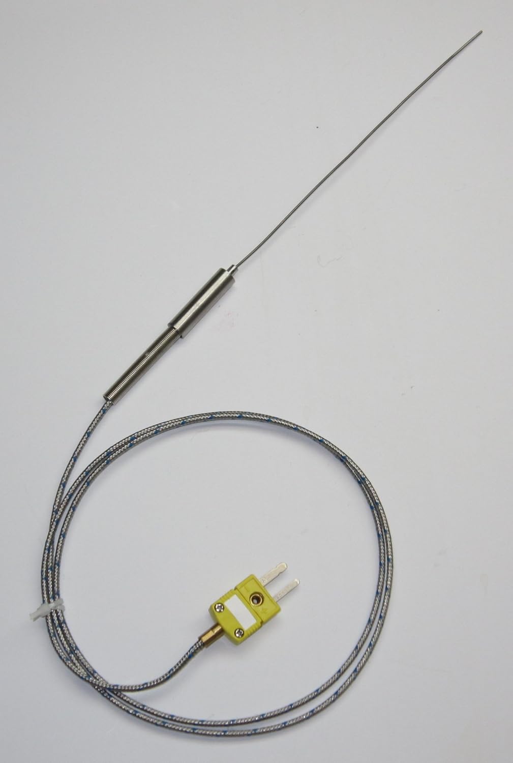 Flexible Ultra Thin Stainless Steel K-Type Thermocouple Sensor Probe 1mm 0.039 inch Diameter SSP-1-150