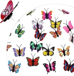 Push Pins Cute Butterfly Thumb Tacks Colorful Decorative Thumbtacks Natural Drawing Pins for Cork Board Pictures Display Photos Wall School Office Notice Maps Bulletin Pinboard Random Pattern (30pcs）