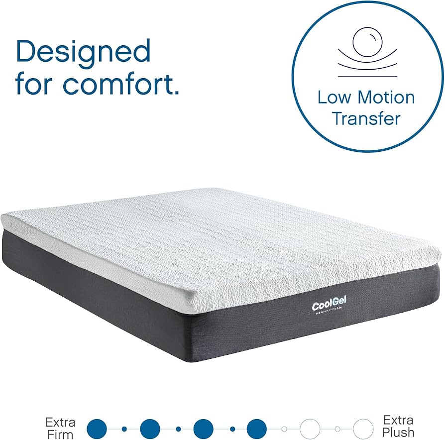Amazon.com: Cool Gel 12 Inch Twin XL Mattress Memory Foam Medium