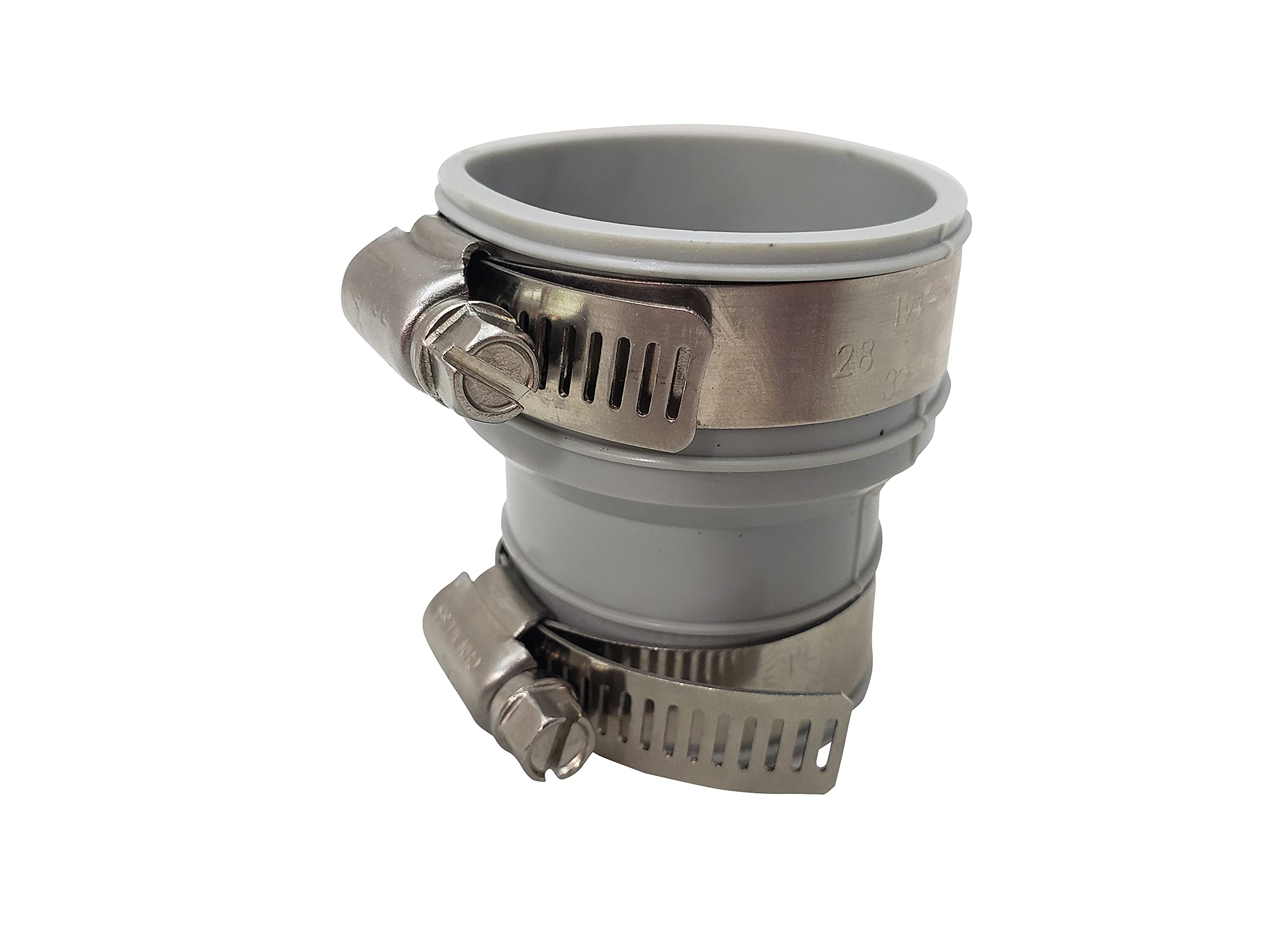 Metpure Acoplamiento de conexión de drenaje de 1-1/2 pulgadas CI&PL x 1-1/2 pulgadas tubular 1-1/4 pulgadas CI y PL