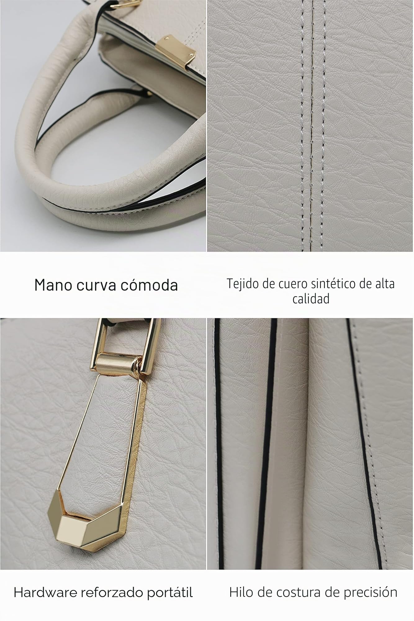 Pahajim Bolsos Bandolera Mujer Bolso de Mano Ajustables PU Piel Tote Bag Bolso Elegante Mujer para Trabajo Diario Vida