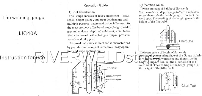 RIVERWELD HJC40 Calibrador Multi Función para Soldadura miniatura 6