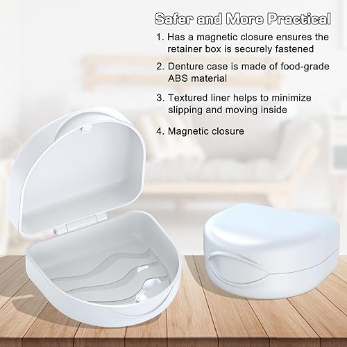 Miniatura 5 de Estuche de protección bucal de ortodoncia Estuche de retención dental-Blanco