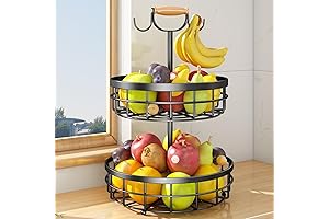 SAYZH 2-Tier Fruit Basket for Countertop