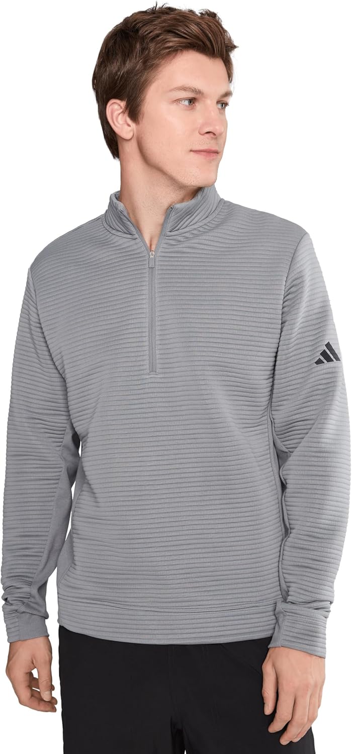 adidas Men's Ultimate365 DWR Textured Quarter-Zip Pullover