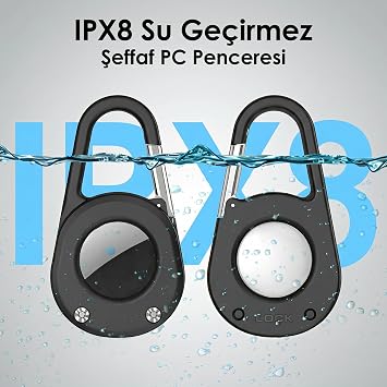 Minesk Darbeye Dayanıklı 360 Derece Koruma Sağlayan Sert PC Anahtarlık, Güvenli Kilit Sistemli Karabinalı Kılıf, 1. Ve 2. Nesil ile Uyumlu