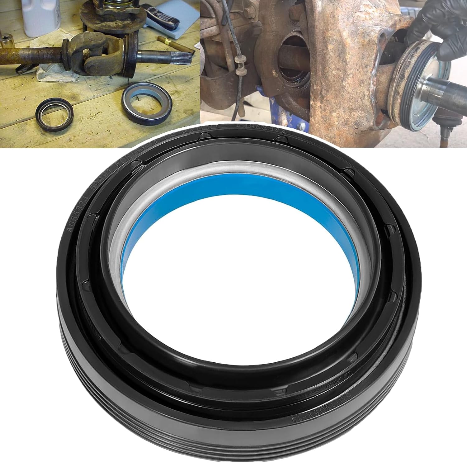Outer Axle Shaft Seal Replace 50491 28600 710493 Axle Shaft Seal for 1998-2004 Ford Super Duty Excursion F250 F350 F450 F550 with Dana 50 60 Front Differential