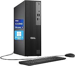 Dell Pro Slim QCS1250 SFF Desktop Computer, 16-core Intel Core i9-12900K, 16GB DDR5, 1TB SSD, DisplayPort + HDMI, Wi-Fi 6E, Bluetooth, RJ-45, USB-C, Wired Keyboard & Mouse, Windows 11 Pro