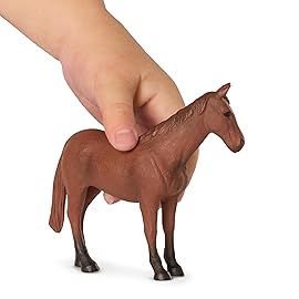 Terra by Battat - Realistic Farm Animal Toys 3 Pieces Set - Plastic Horse, Bull & Sheep Figurines for Imaginative Play, Educational Toddler Toys, Farm Playset for 3+ Years