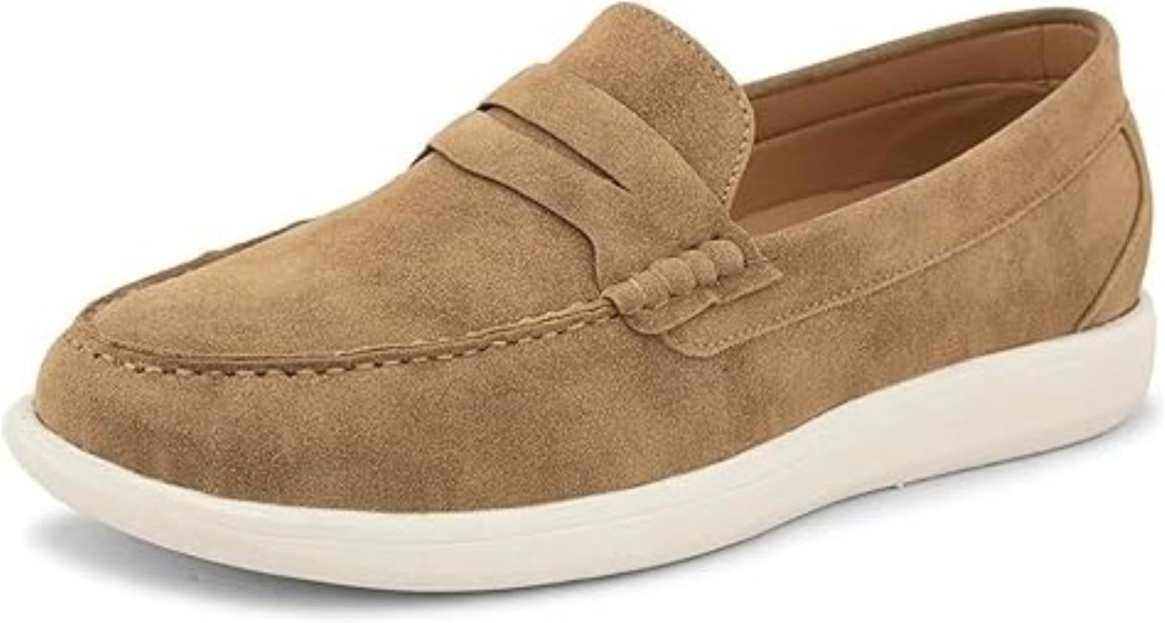 FENTACIA Suede Loafers for Men | Casual Loafer Shoes | Cushioned Penny Loafers