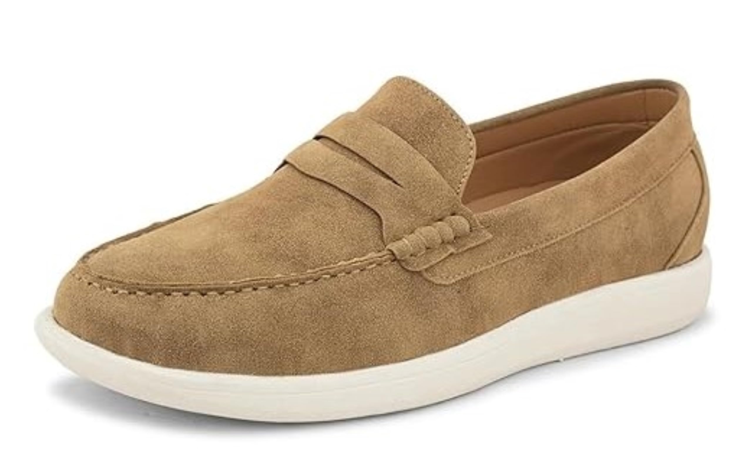 FENTACIASuede Loafers for Men | Casual Loafer Shoes | Cushioned Penny Loafers