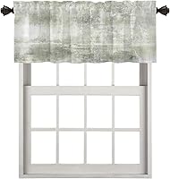 Vista 557 de Cenefas de cocina modernas con patrón de cobre marrón dorado para ventanas, cenefas opacas abstractas de marcas de arañazos y cortinas opacas