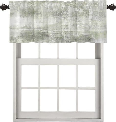 Miniatura 557 de Cenefas de cocina modernas con patrón de cobre marrón dorado para ventanas, cenefas opacas abstractas de marcas de arañazos y cortinas opacas