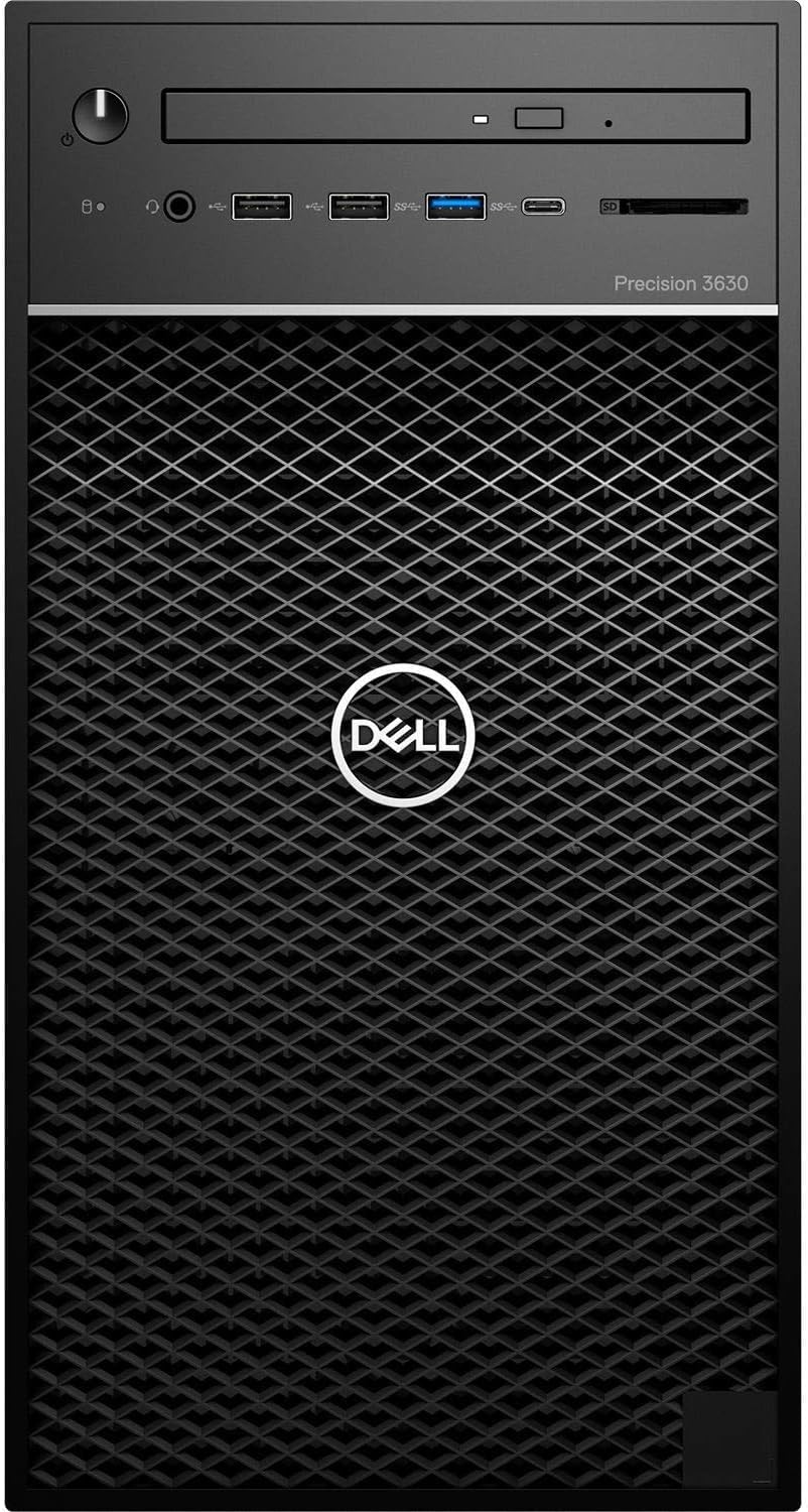 Dell Precision 3630 Tower Desktop Computer | Intel i7-8700 (3.4) | 32GB DDR4 RAM | 500GB SSD Solid State | Windows 11 Professional | Home or Office PC (Renewed)