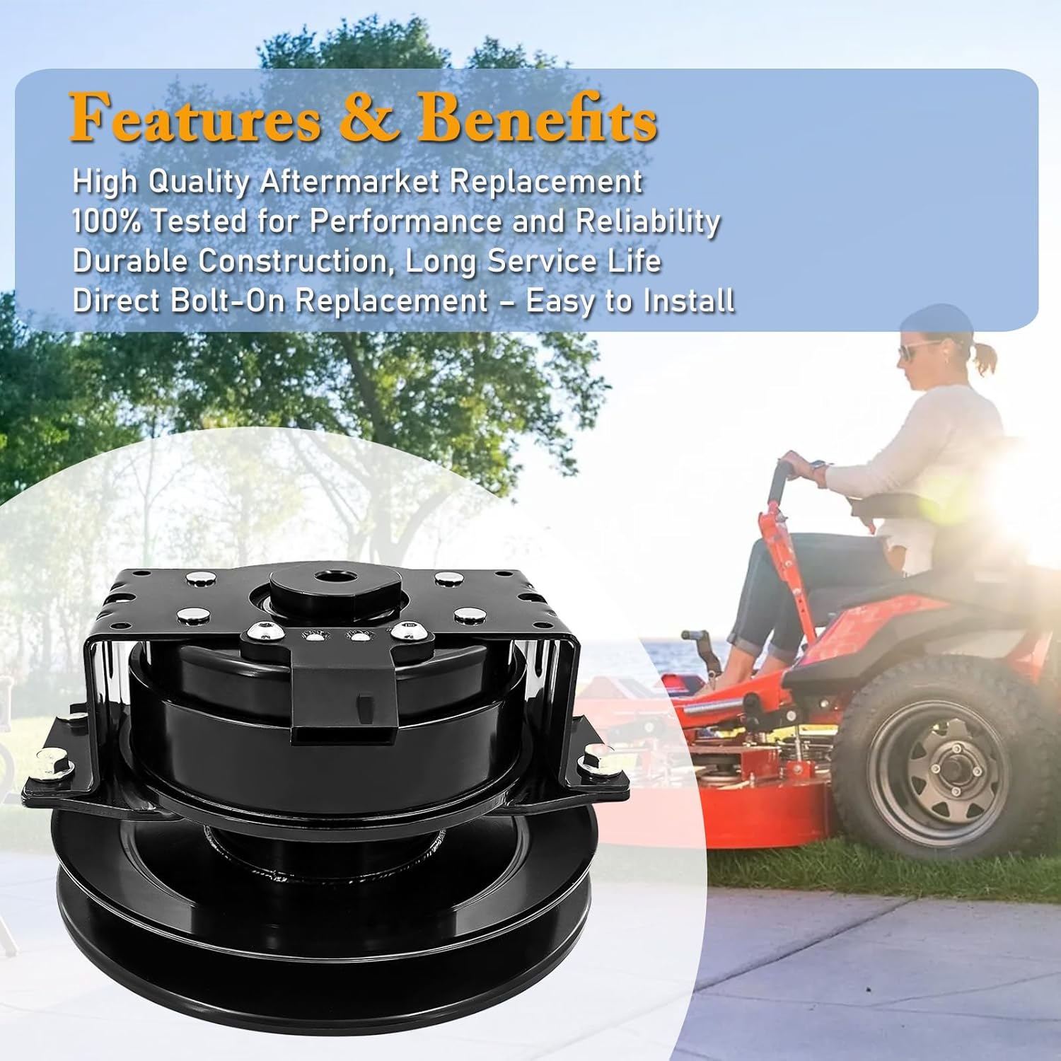 59118500 Electric PTO Clutch Replacement for Ariens Apex 48 52 60 for Gravely ZT HD 44 48 52 60 Pro-Turn 48 52 60 for Ogura Replace# 53797600 05118900