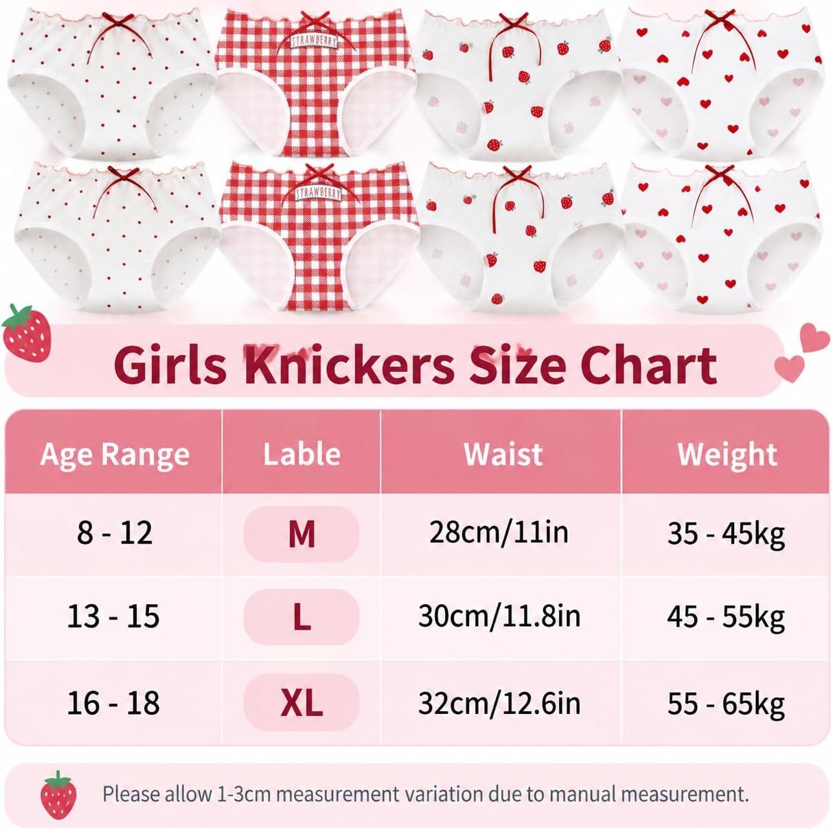 Girls' underwear, soft, quick-drying underwear, mid-rise briefs